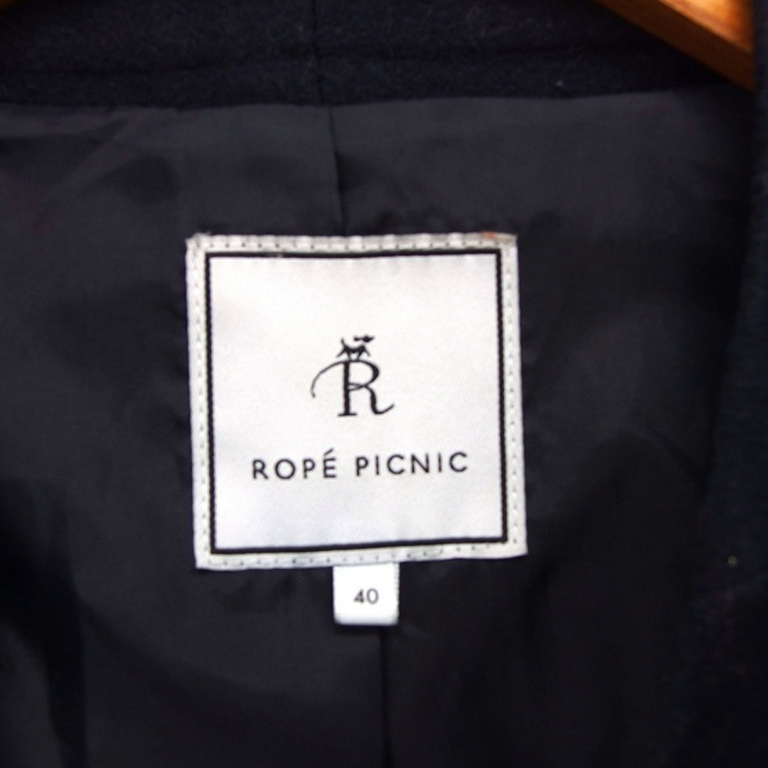 Rope' Picnic(ロペピクニック)のロペピクニック ノーカラー コート アウター ロング リボン ドロップショルダー レディースのジャケット/アウター(その他)の商品写真