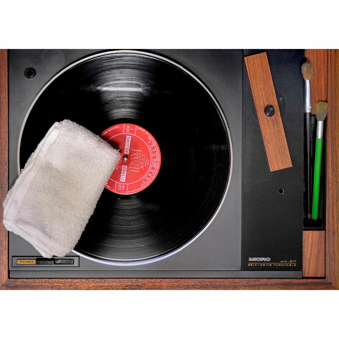 ☆MICRO レコードプレーヤー型クリーナー MR-611 (チークカラー) ☆MICRO レコードプレーヤー型クリーナー MR-611 (チークカラー)