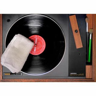 ★MICRO レコードプレーヤー型クリーナー　MR-611　(チークカラー)(その他)