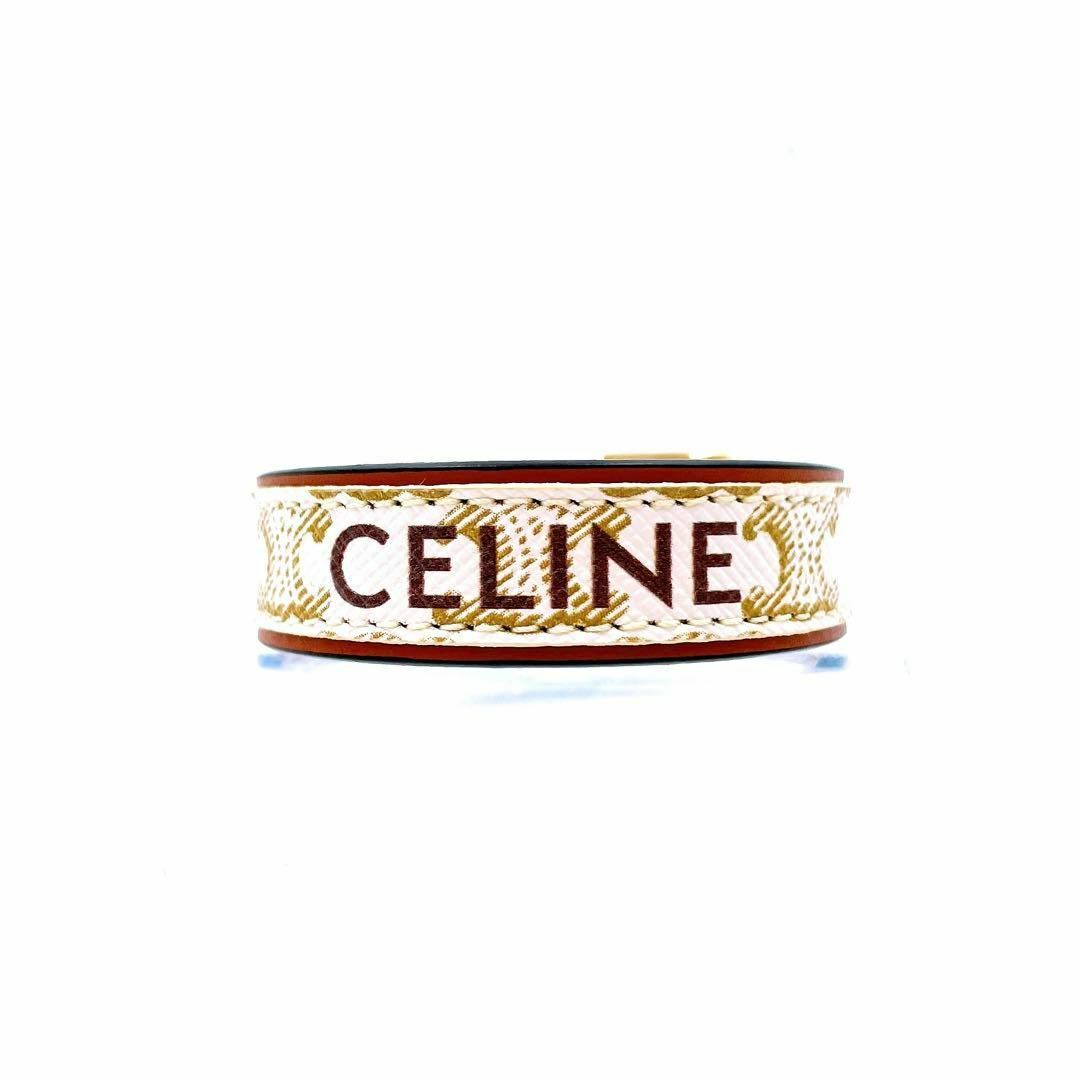 celine(セリーヌ)のCELINE（セリーヌ） レザー トリオンフ ブレスレット ロゴ レディース レディースのアクセサリー(ブレスレット/バングル)の商品写真