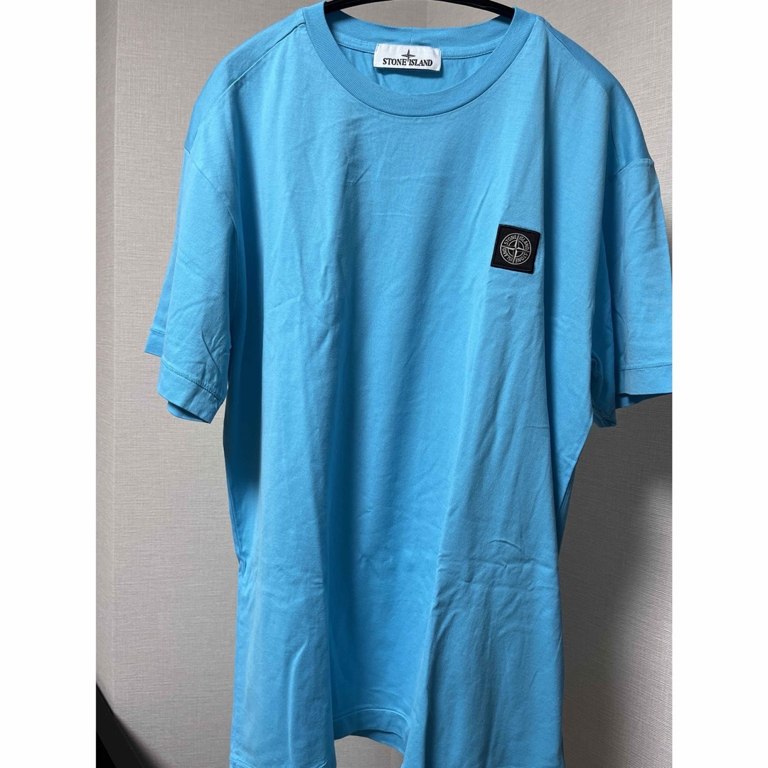 Tシャツ/カットソー(半袖/袖なし)STONE ISLANE　LOGO TEE　Turquoise Blue