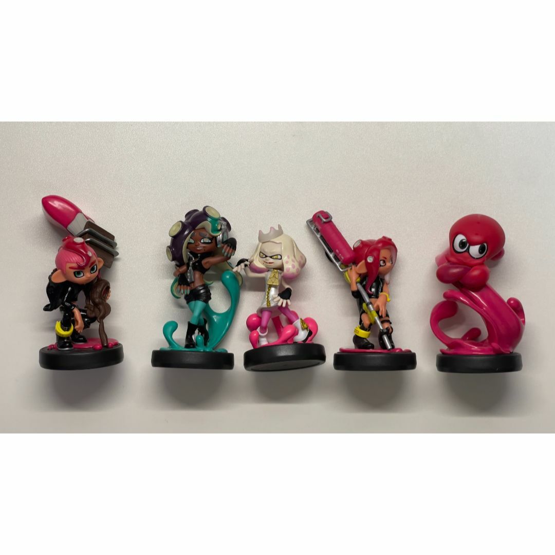 Nintendo Switch(ニンテンドースイッチ)のamiibo スプラトゥーン 2 5点セット 箱なし　単品売り可 エンタメ/ホビーのフィギュア(ゲームキャラクター)の商品写真