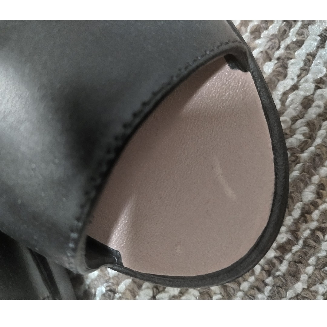 オフィス サンダル ゴム　黒 レディースの靴/シューズ(サンダル)の商品写真