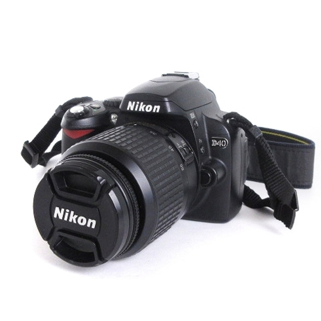 ニコン D40 一眼レフ カメラ レンズ 18-55mm F3.5-5.6G 黒カメラ