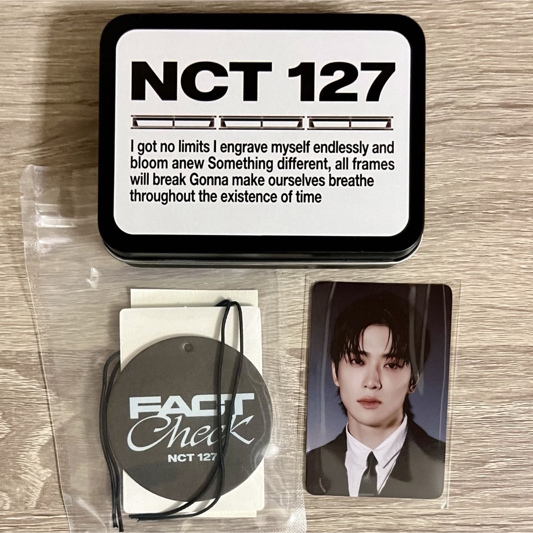 Nct 127 Fact Check ジェヒョン　トレカ　ティンケース エンタメ/ホビーのタレントグッズ(アイドルグッズ)の商品写真