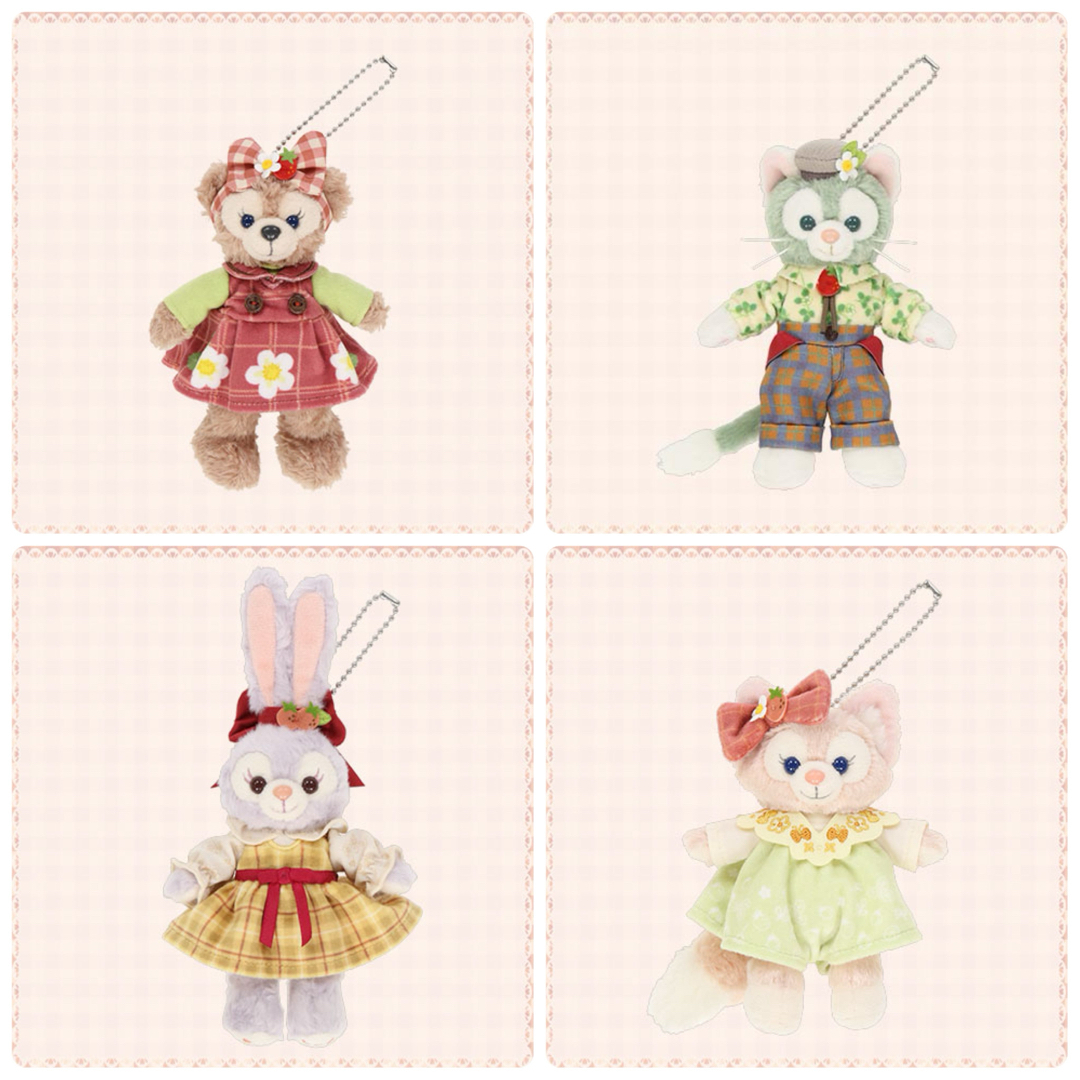 ダッフィー ハートフェルト ストロベリー ギフト ぬいぐるみバッジ ダッフィー ハートフェルト ストロベリー ギフト ぬいぐるみバッジ
