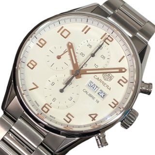 タグホイヤー(TAG Heuer)の　タグ・ホイヤー TAG HEUER カレラ キャリバー16 クロノグラフ CV2A1AC.BA0738 シルバー文字盤 ステンレススチール ステンレス メンズ 腕時計(その他)