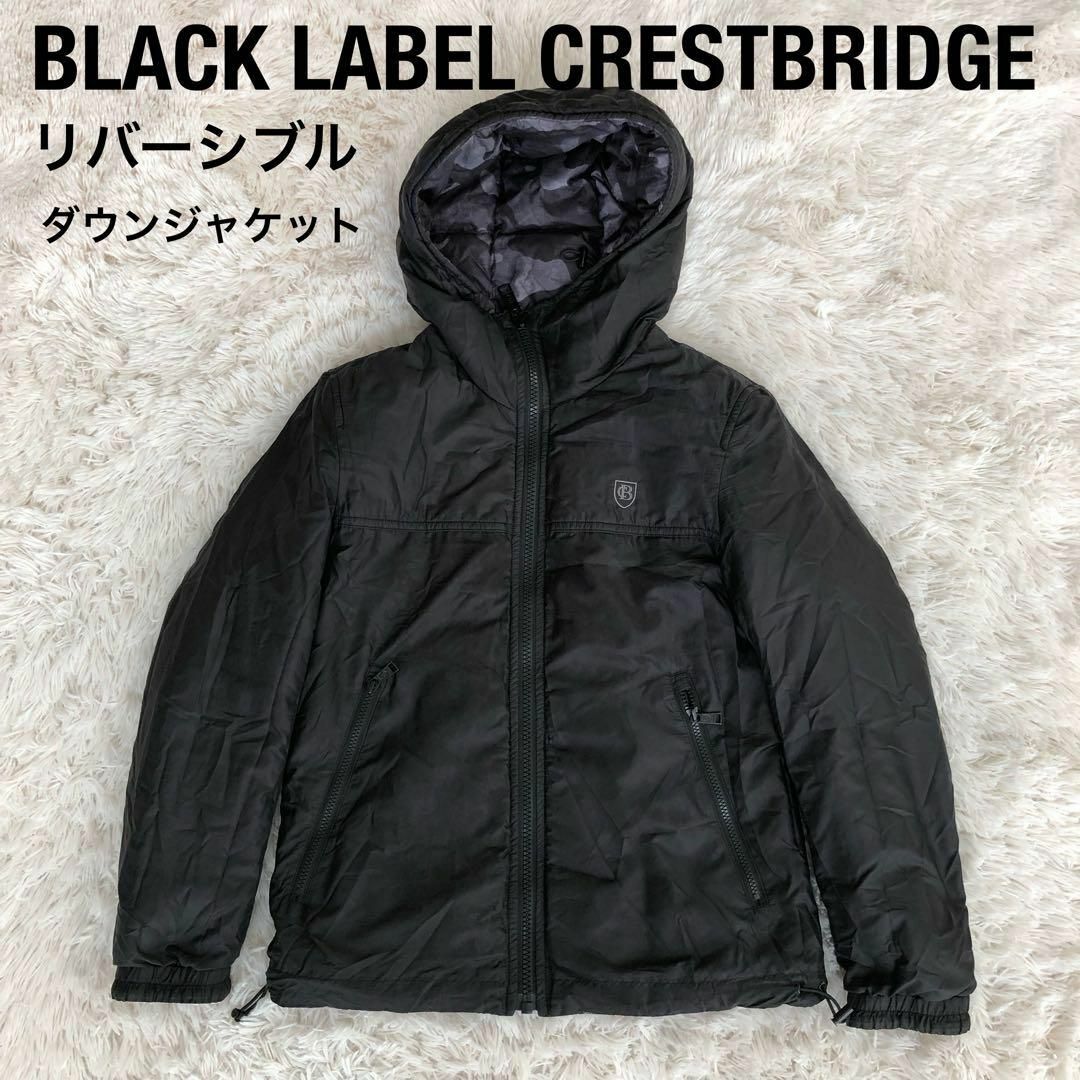 BLACK LABEL CRESTBRIDGE(ブラックレーベルクレストブリッジ)のBLACK LABEL CRESTBRIDGEリバーシブルダウンジャケット迷彩 メンズのジャケット/アウター(ダウンジャケット)の商品写真