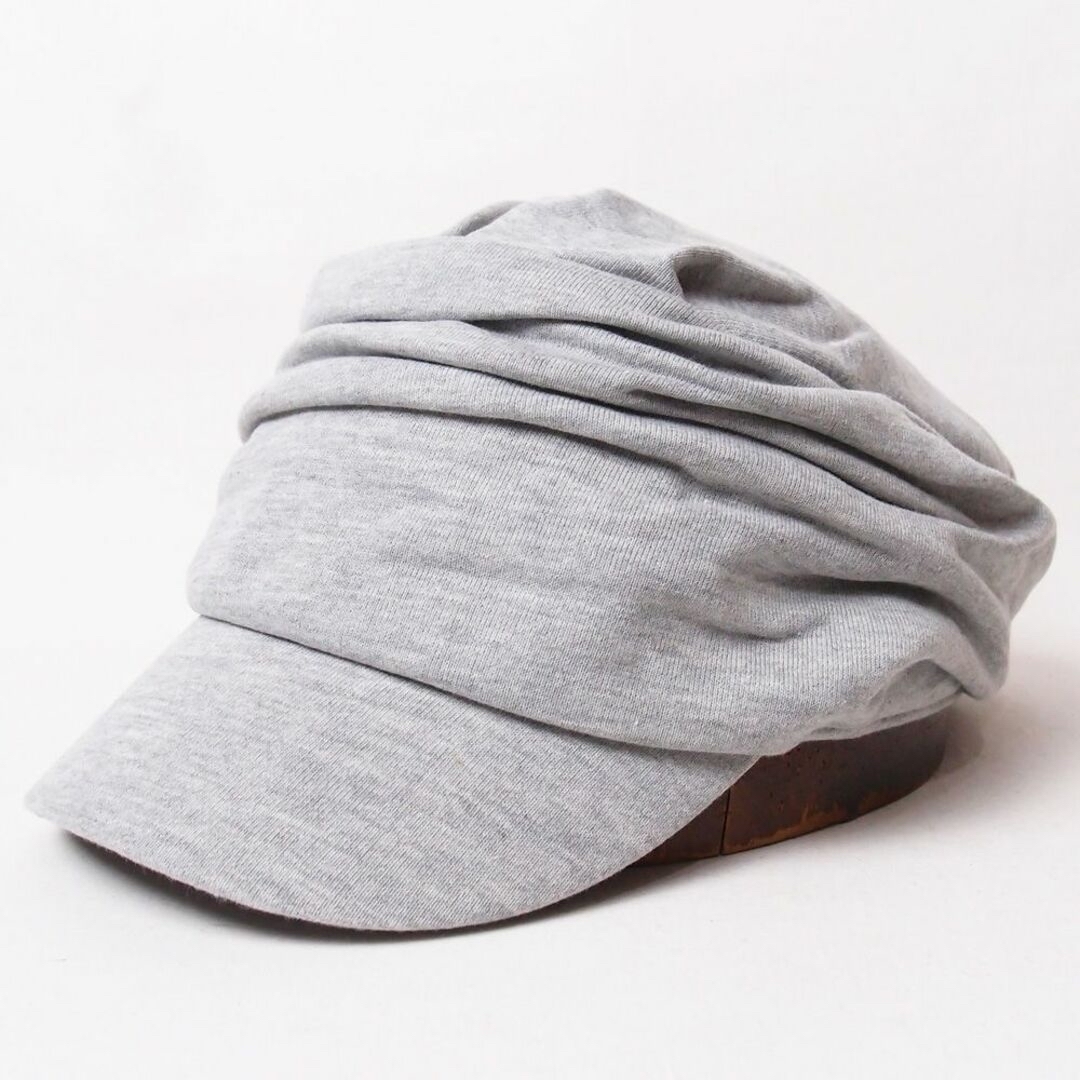 スウェット ギャザーワークキャップ フリーサイズ グレー メンズの帽子(キャップ)の商品写真