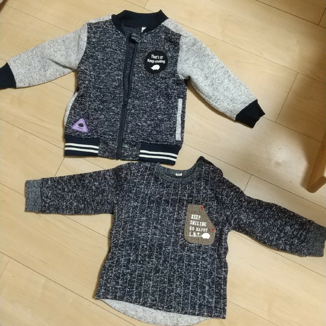 ベビー　ジャケット　アウター　セーター　セット キッズ/ベビー/マタニティのキッズ服男の子用(90cm~)(ジャケット/上着)の商品写真