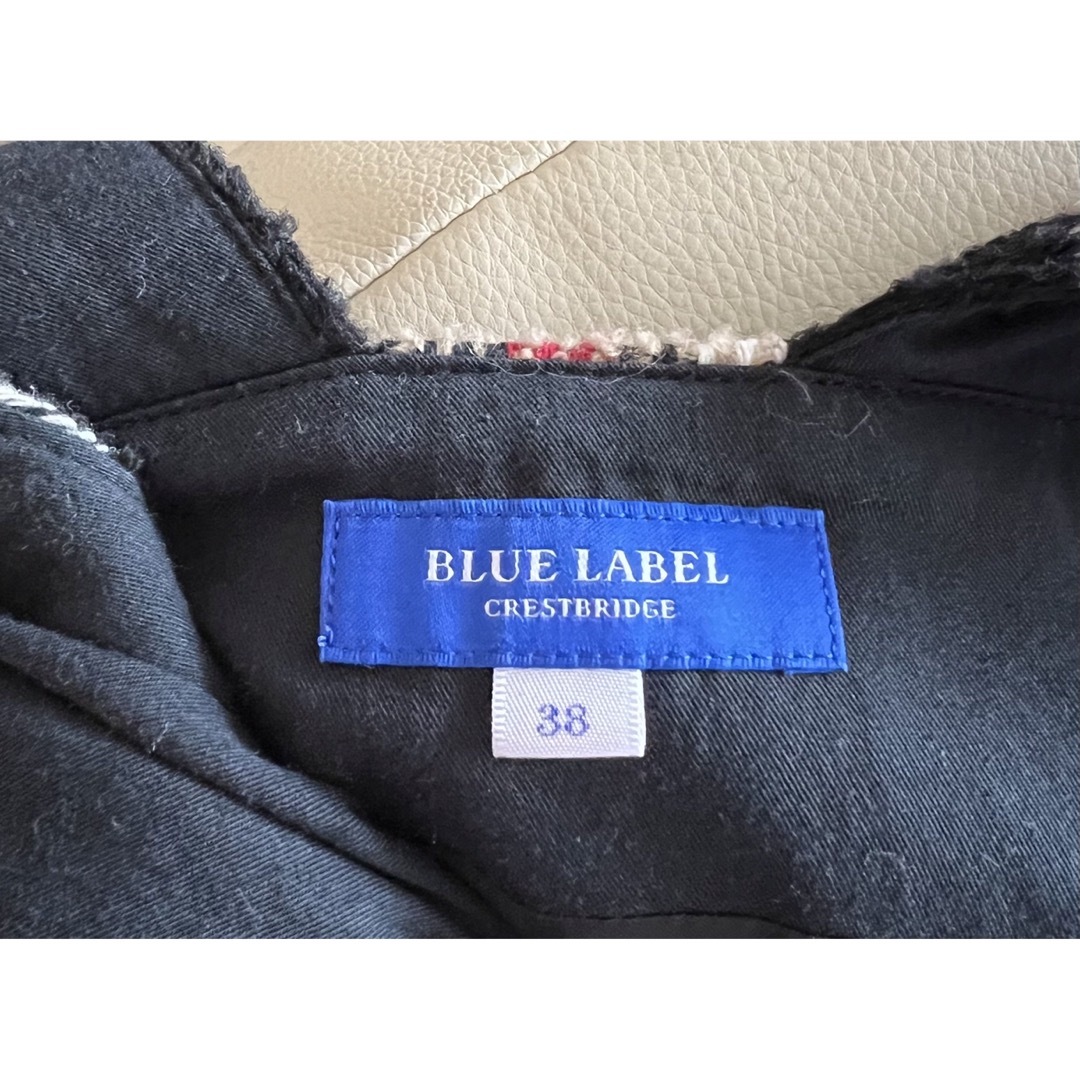 BLUE LABEL CRESTBRIDGE(ブルーレーベルクレストブリッジ)のほぼ未使用✨ブルーレーベルジャンパースカート レディースのワンピース(ひざ丈ワンピース)の商品写真