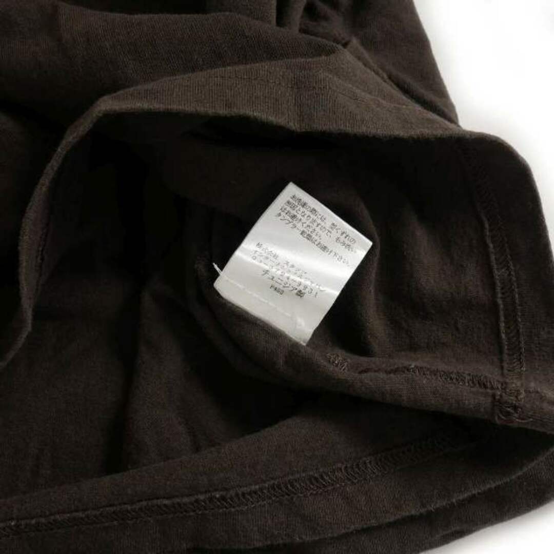 Maison Martin Margiela(マルタンマルジェラ)のマルタンマルジェラ エイズTシャツ カットソー Vネック S 茶 ブラウン レディースのトップス(Tシャツ(半袖/袖なし))の商品写真