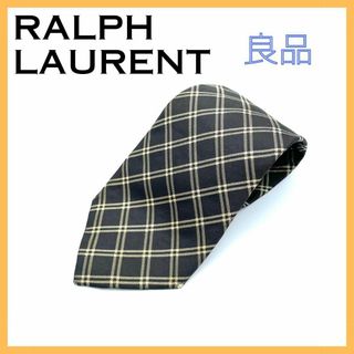 ラルフローレン(Ralph Lauren)のラルフローレン ネクタイ チェック メンズ スーツ 黒 ブラック 仕事 ビジネス(ネクタイ)