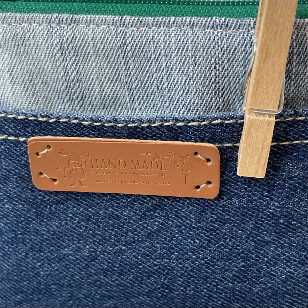ハンドメイド⭐️デニムリメイク☆手のひらサイズのポケットミニポーチ 1629 ハンドメイドのファッション小物(ポーチ)の商品写真