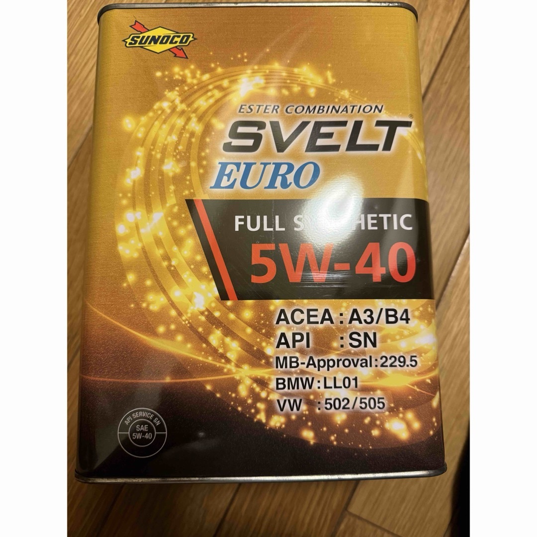 スポーツカーSUNOCO SVELT EURO 5W-40 4L×2