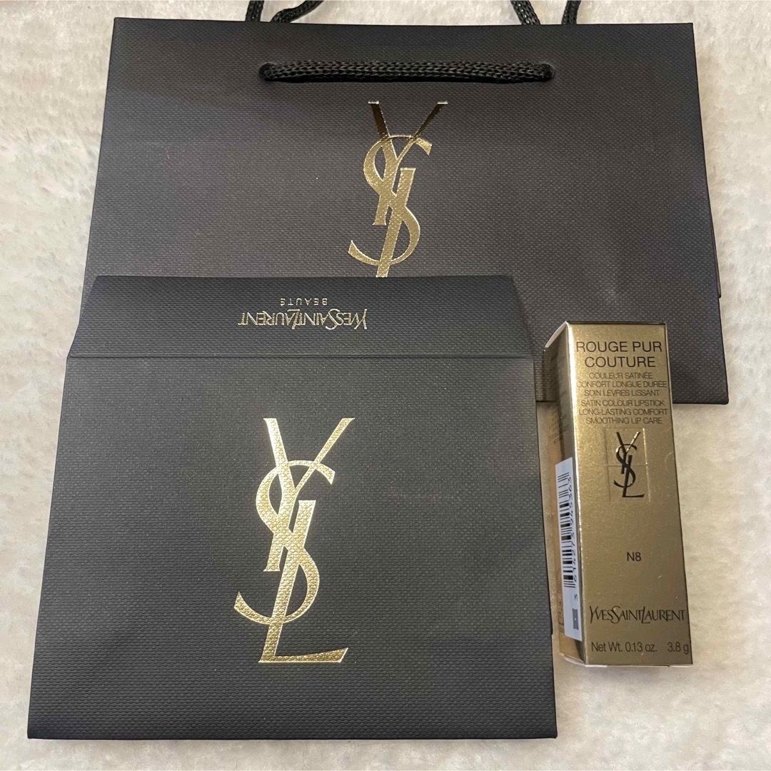 Yves Saint Laurent Beaute(イヴサンローランボーテ)の 2点セット！イヴサンローラン　ルージュ ピュールクチュール　N8＆NM コスメ/美容のベースメイク/化粧品(口紅)の商品写真