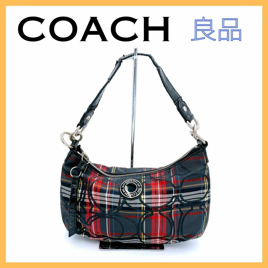 COACH(コーチ)のcoach コーチ ショルダーバッグ ポピー タータンチェック レディース レディースのバッグ(ショルダーバッグ)の商品写真