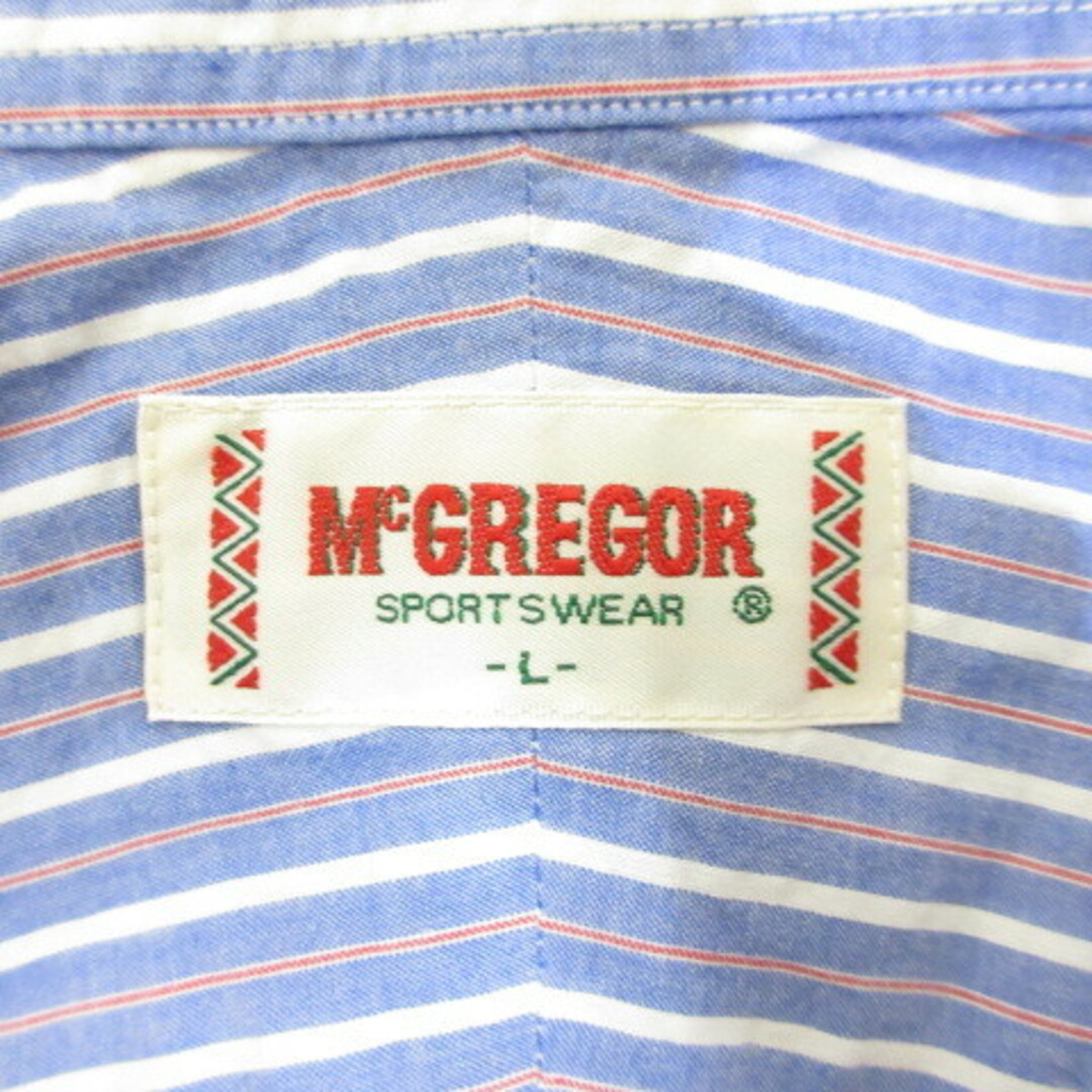 McGREGOR(マックレガー)のマックレガー マクレガー McGREGOR 七分袖 ストライプ柄 シャツ L  メンズのトップス(シャツ)の商品写真