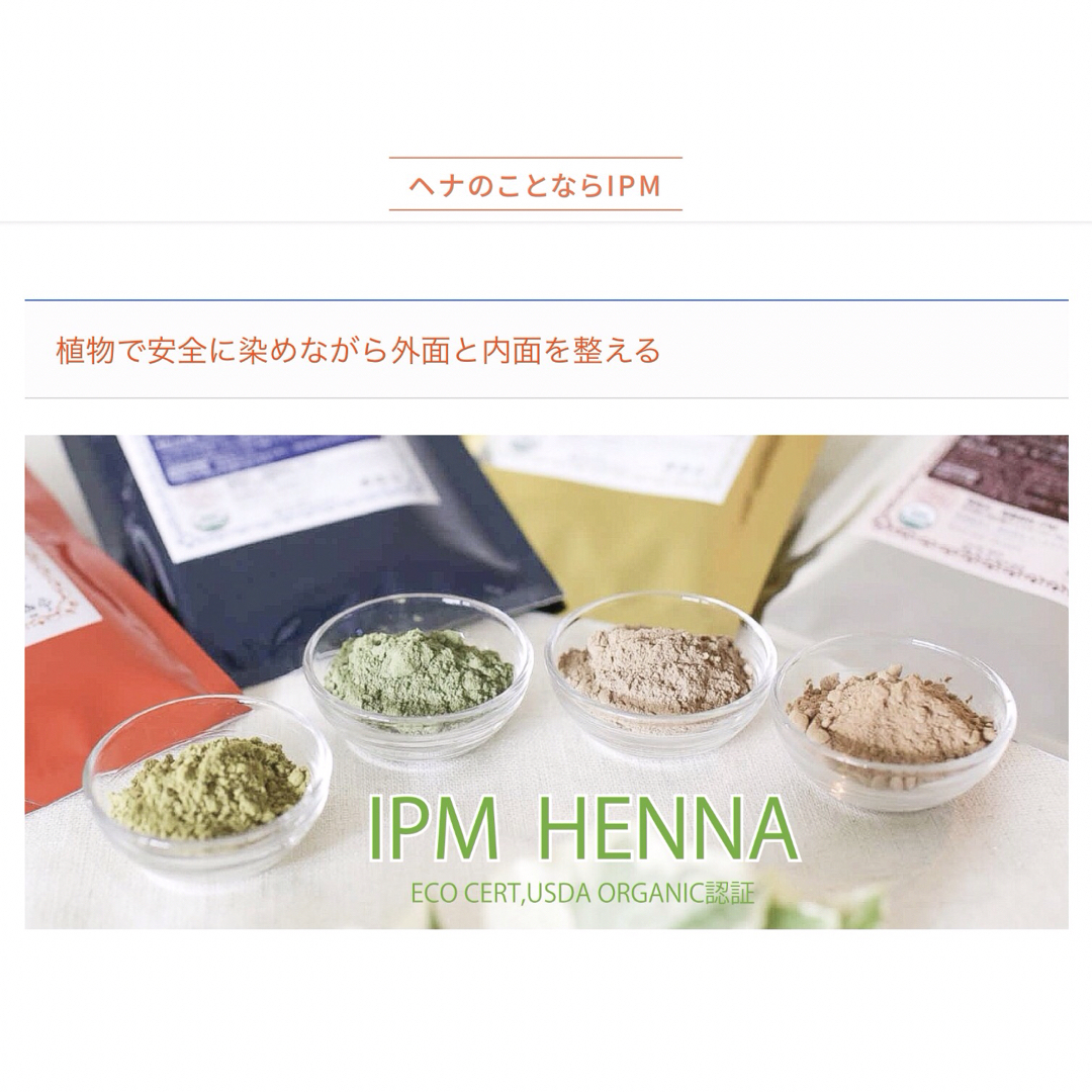 IPM インディゴ100g 原産国インド　 コスメ/美容のヘアケア/スタイリング(ヘアケア)の商品写真