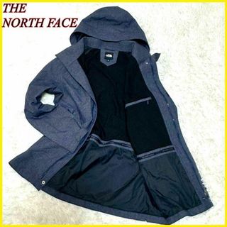 ザノースフェイス(THE NORTH FACE)の【美品】ノースフェイス マウンテンパーカー ウインドブレーカー グレー 100L(マウンテンパーカー)