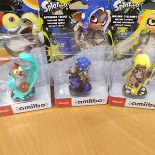 ニンテンドウ(任天堂)のamiibo　コジャケ　オクトリングブルー　インクリングイエロー(ゲームキャラクター)