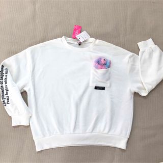 ピンクラテ(PINK-latte)のピンクラテ　女の子裏起毛トレーナー　新品　上代3850(Tシャツ/カットソー)