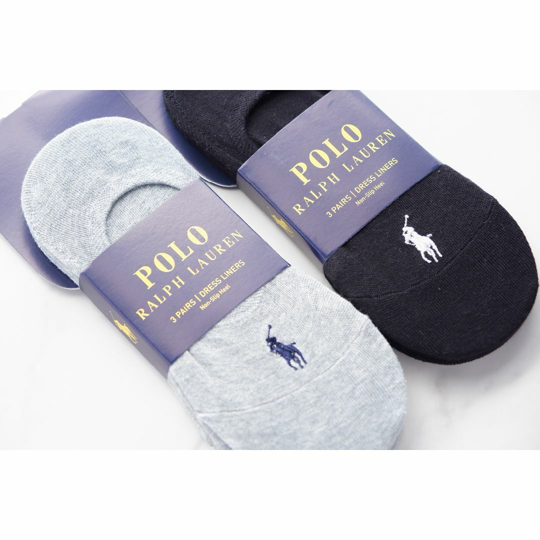 POLO RALPH LAUREN(ポロラルフローレン)のPOLOラルフローレン【レディース／3足×2セット】フットカバー合計6足【新品】 レディースのレッグウェア(ソックス)の商品写真