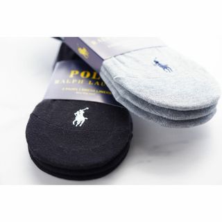 ポロラルフローレン(POLO RALPH LAUREN)のPOLOラルフローレン【レディース／3足×2セット】フットカバー合計6足【新品】(ソックス)