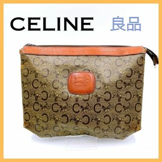 celine - CELINE（セリーヌ）馬車柄 ポーチ ブラウン レディース マカダム柄 小物入