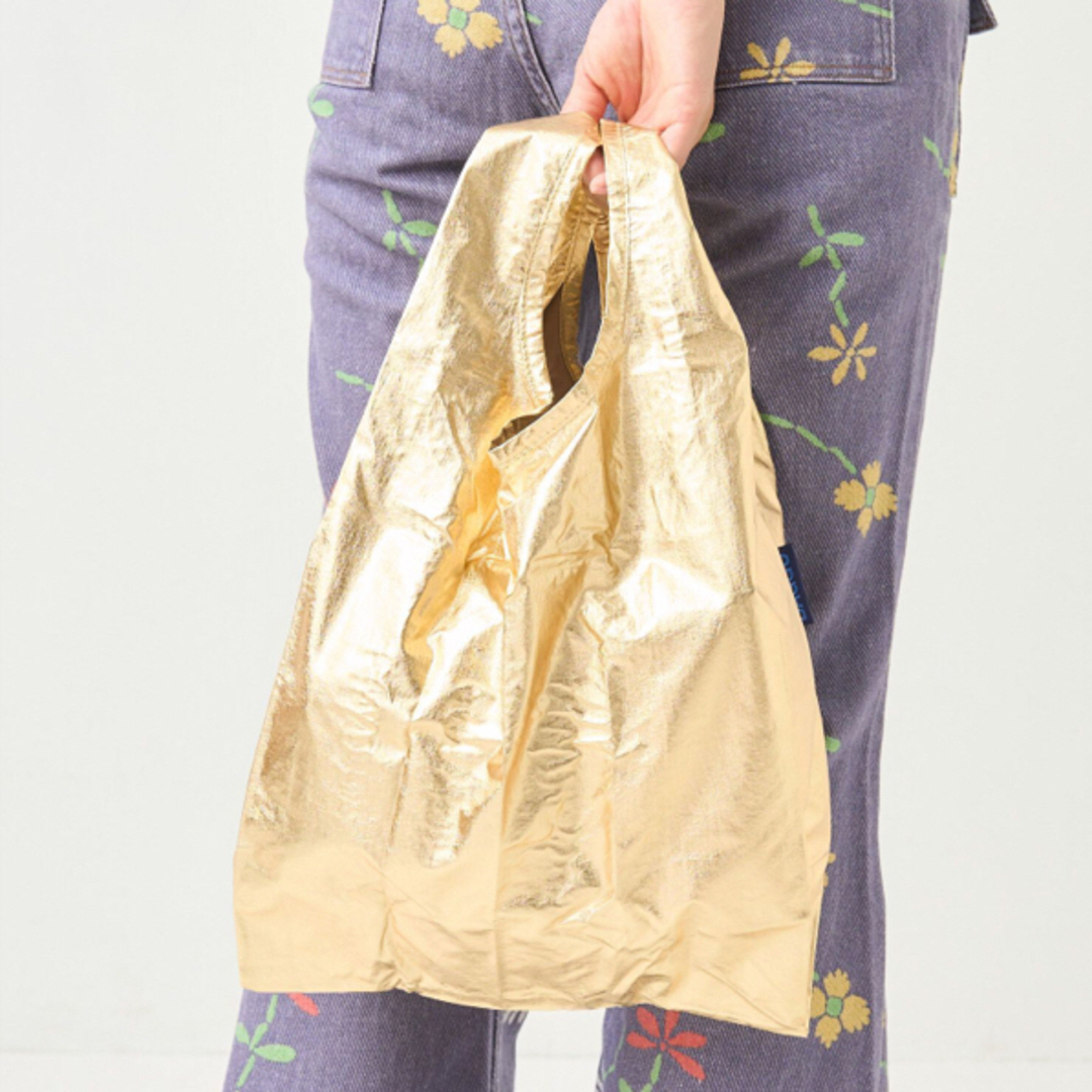新品！BAGGU/バグゥ BABY BAGGU ベイビーメタリックゴールド レディースのバッグ(エコバッグ)の商品写真
