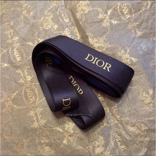 ディオール(Dior)のDiorラッピングリボン　ネイビー2本セット(ラッピング/包装)