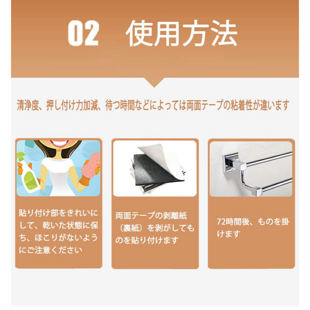 LS超強力両面テープ はがせる (ホワイト 55×45mm （5枚）) インテリア/住まい/日用品の文房具(テープ/マスキングテープ)の商品写真