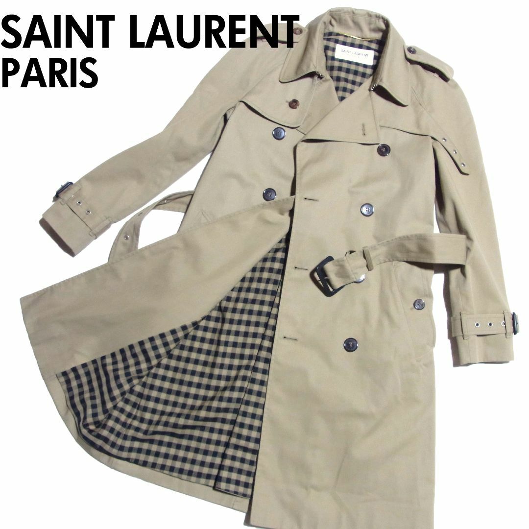 Saint Laurent(サンローラン)のサンローラン パリ トレンチコート エディスリマン 初期 2013 レディース レディースのジャケット/アウター(トレンチコート)の商品写真