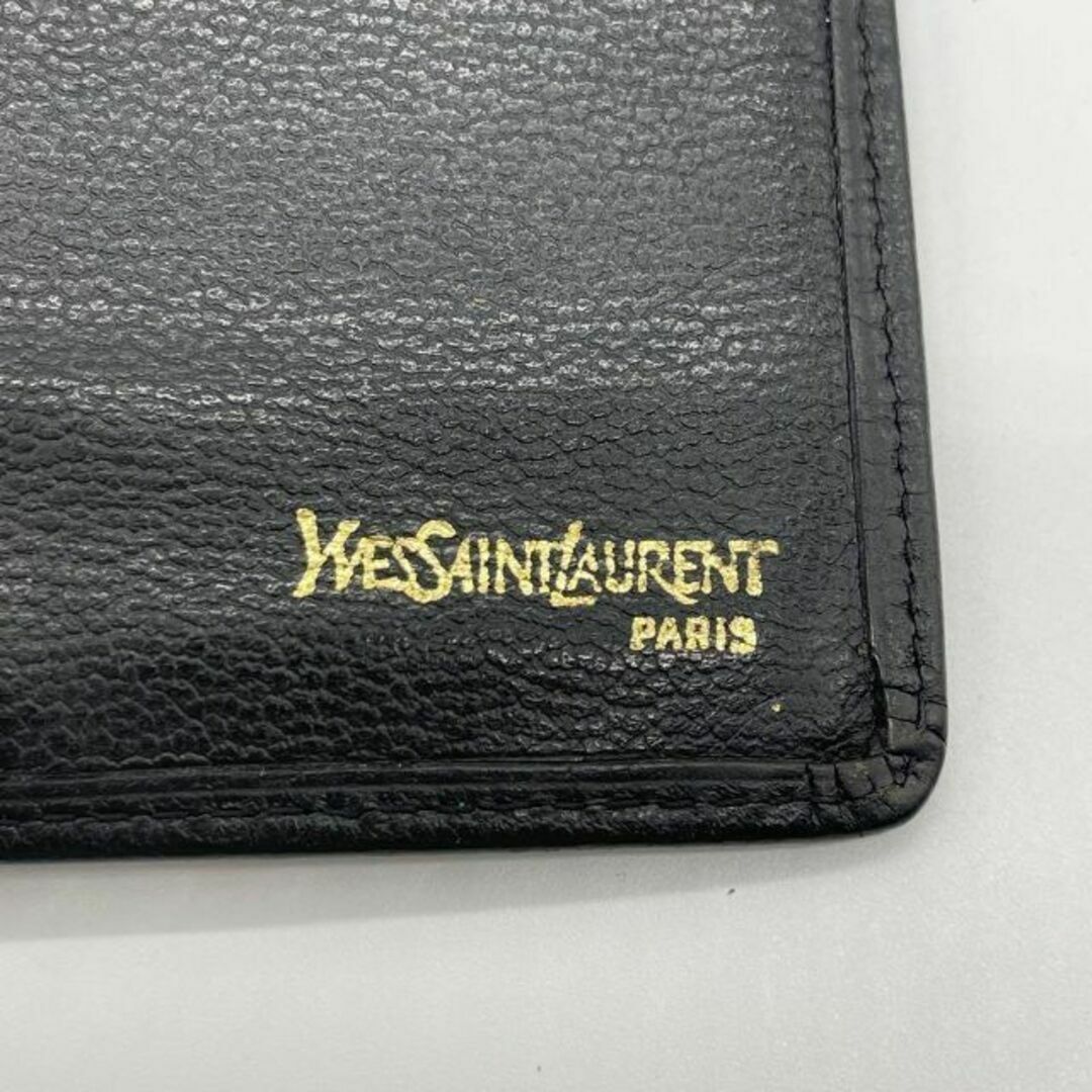 ✨良品✨Yves saint Laurent イヴサンローラン 2つ折り素材レザー