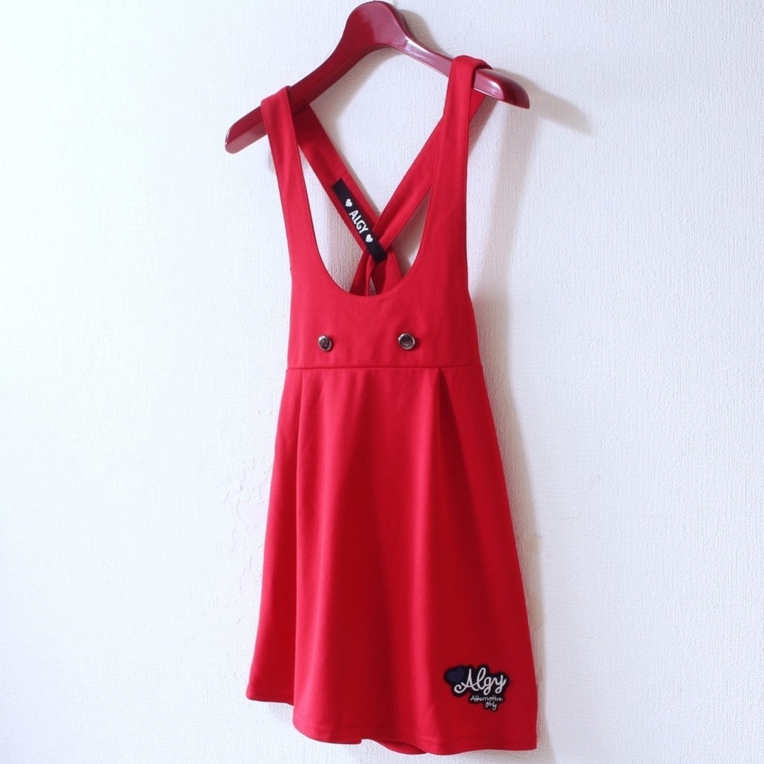 ALGY(アルジー)の【美品】ALGY ジャンパースカート 150cm Sサイズ キッズ/ベビー/マタニティのキッズ服女の子用(90cm~)(ワンピース)の商品写真