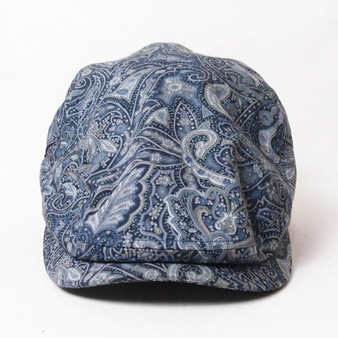 Basiquenti(ベーシックエンティ)の新品 Basiquenti コットン ペイズリーハンチング ネイビー メンズの帽子(ハンチング/ベレー帽)の商品写真
