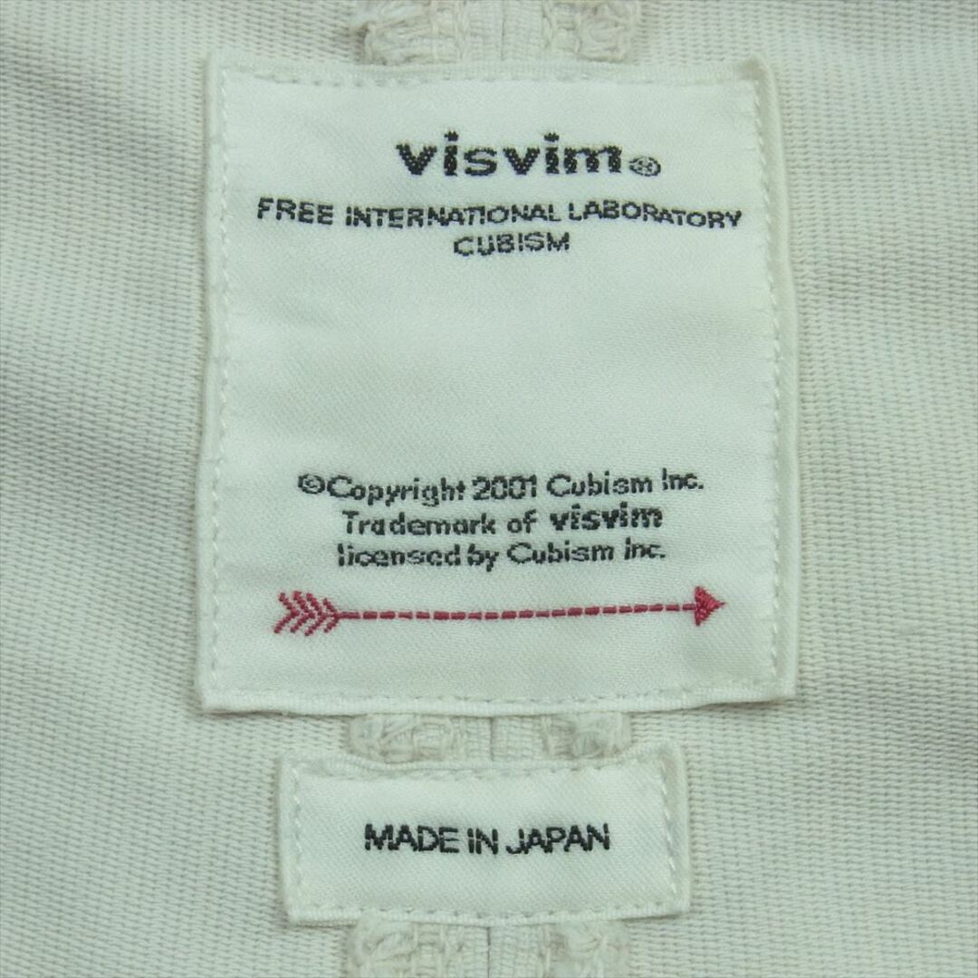 VISVIM(ヴィスヴィム)のVISVIM ビズビム 22SS 0122105008012 OVERALLS G.CORDS USED加工 オーバーオール パンツ オフホワイト系 1【中古】 メンズのパンツ(その他)の商品写真