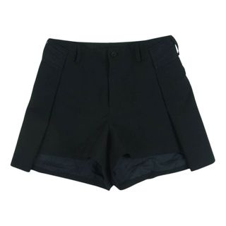 サカイ(sacai)のSacai サカイ 23AW 23-06928 Wool blend shorts ウール ブレンド ショーツ ショート パンツ 日本製 ブラック系 3【中古】(ショートパンツ)