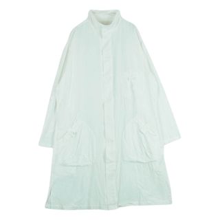 Yohji Yamamoto POUR HOMME ヨウジヤマモトプールオム 23SS HZ-B31-047 60／2 KHADI COTTON M-SHIRT COAT コットン シャツ コート ホワイト系 1【中古】(その他)