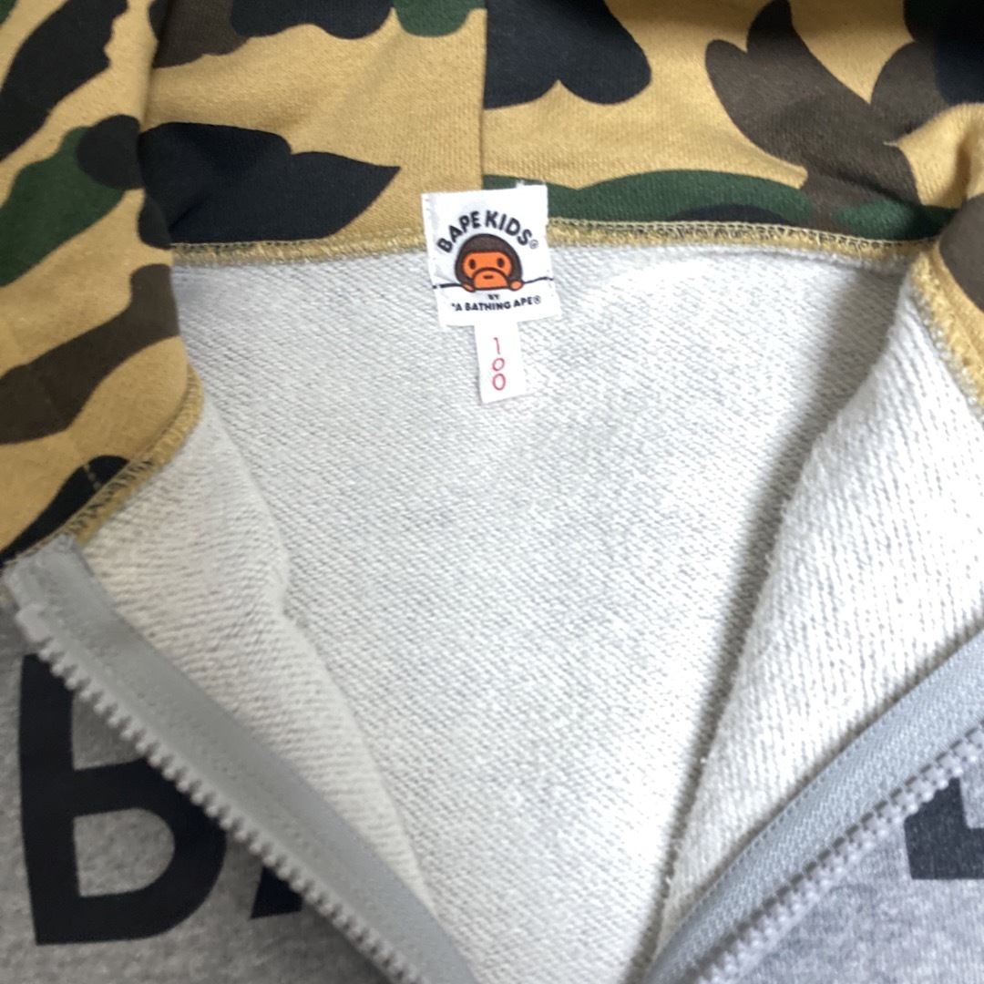 A BATHING APE(アベイシングエイプ)のBAPE kids ベイプ　エイプ　キッズ　パーカー キッズ/ベビー/マタニティのキッズ服男の子用(90cm~)(ジャケット/上着)の商品写真