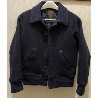 ジャックマン(Jackman)の日本製 JACKMAN AWARD JACKET ファラオジャケット ネイビー(スタジャン)