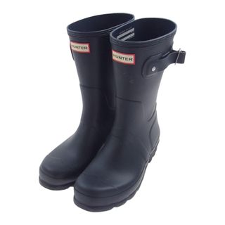 ハンター(HUNTER)のHUNTER ハンター ブーツ RAIN BOOT レイン ブーツ 長靴  ブラック系 UK7(26cm)【中古】(ブーツ)