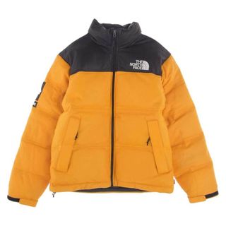 シュプリーム(Supreme)のSupreme シュプリーム ジャケット 17AW × THE NORTH FACE ノースフェイス Leather Nuptse Jacket レザー ヌプシ ダウン ジャケット イエロー系【美品】【中古】(その他)