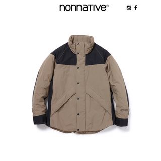 ノンネイティブ(nonnative)のnonnative ALPINIST PUFF COAT GORE-TEX 茶黒(ダウンジャケット)