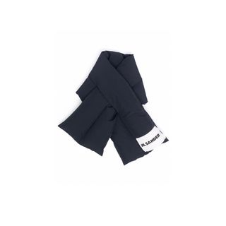 JIL SANDER + ダウン マフラー Dark Blue 新品未使用