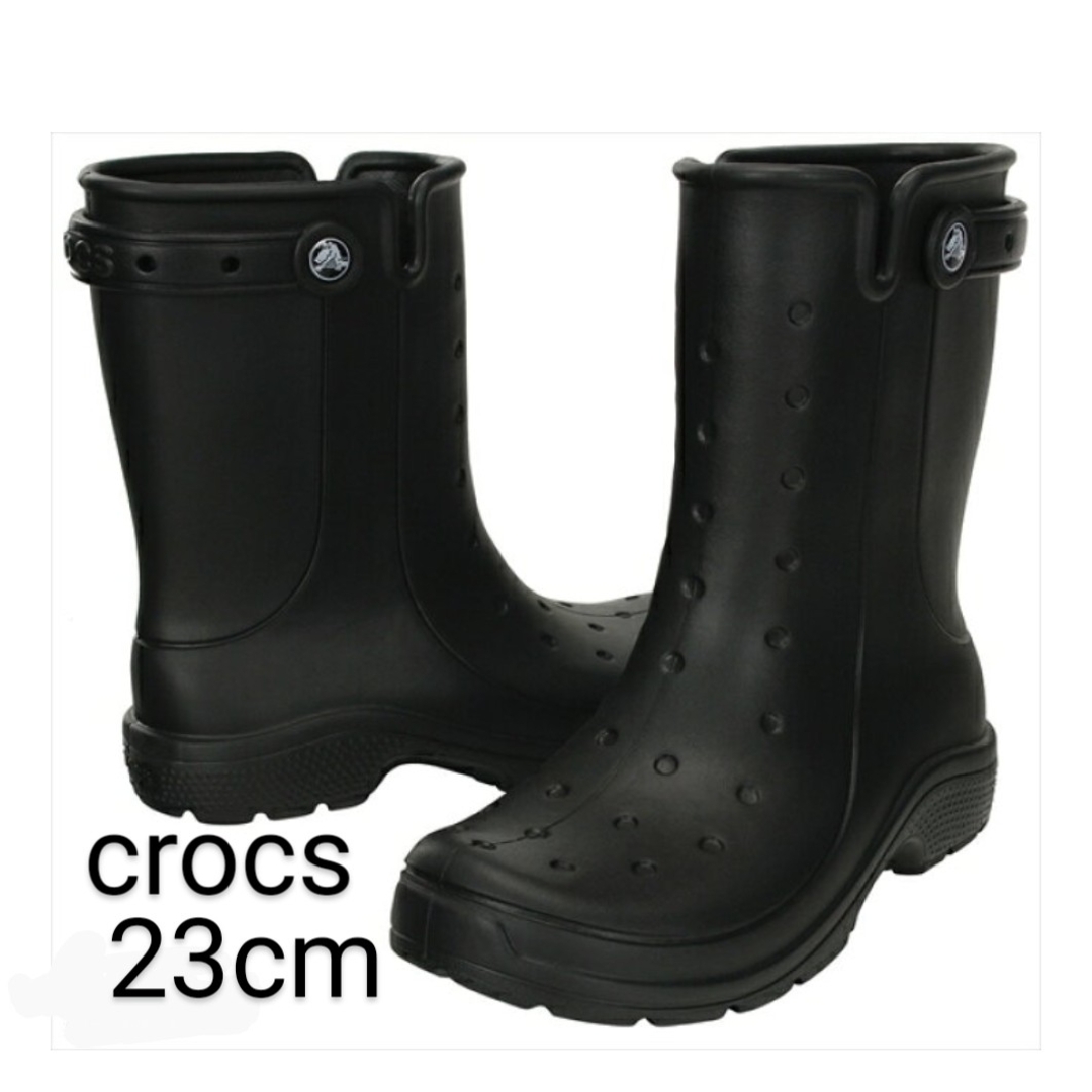 crocs(クロックス)のcrocs 23cm レインブーツ キッズ/ベビー/マタニティのキッズ靴/シューズ(15cm~)(長靴/レインシューズ)の商品写真