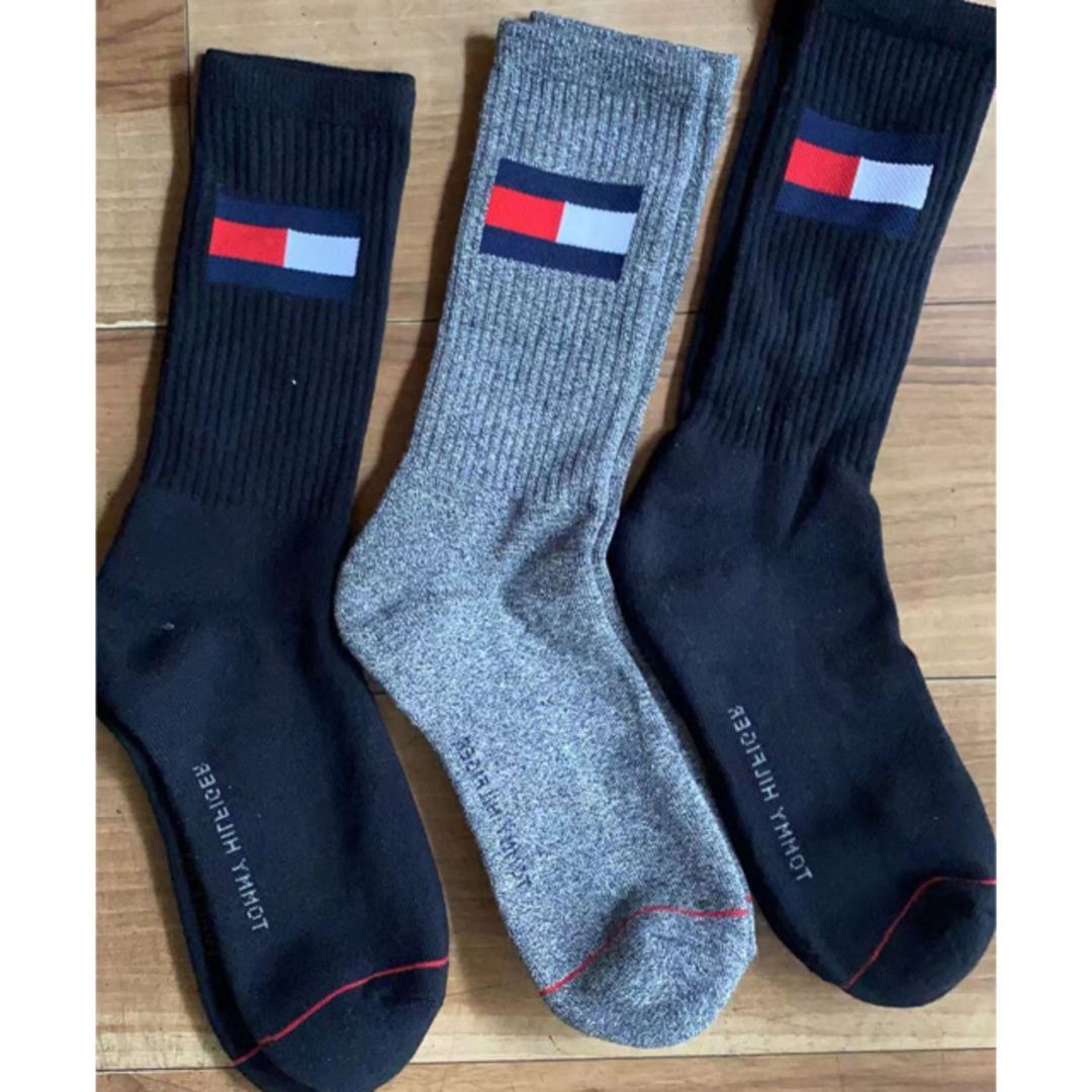 TOMMY HILFIGER(トミーヒルフィガー)の新品トミーヒルフィガーTOMMY HILFIGERメンズ3足セット2857 メンズのレッグウェア(ソックス)の商品写真