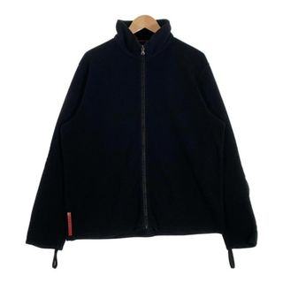 プラダ(PRADA)のPRADA SPORT プラダスポーツ ジップアップ フリースジャケット ブラック ナイロン ポリエステル Size XL(その他)