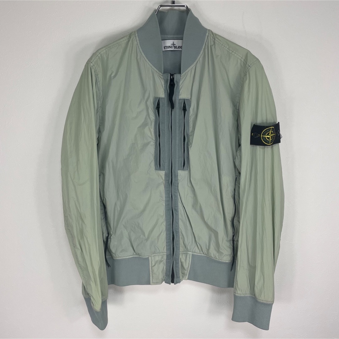 STONE ISLAND(ストーンアイランド)の【希少】STONE ISLAND ガーメントダイ ボンバージャケット メンズのジャケット/アウター(ナイロンジャケット)の商品写真