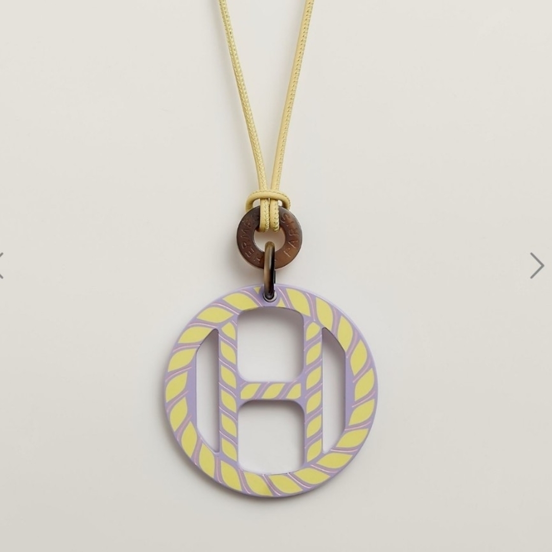 Hermes(エルメス)の新品同様【エルメス】Hエキップ・ノーティック　バッファローホーン　ネックレス レディースのアクセサリー(ネックレス)の商品写真